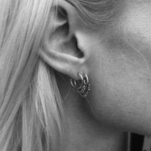 Fashionology Silver hoop earrings